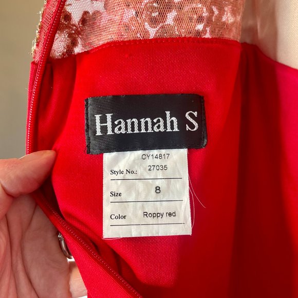 Red & Gold Sequin Cocktail Dress - Picture 5 of 5